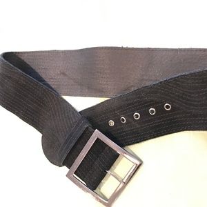 Etcetera Black Suede Belt